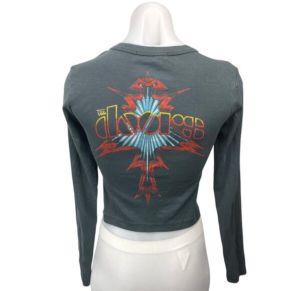 Daydreamer The Doors Brodsky Music Band Photo Shrunken Long Sleeve Shirt Top XS - Picture 2 of 6